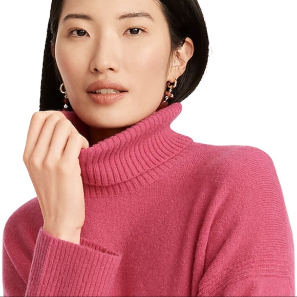 J.Crew Pink Turtleneck Sweater in Supersoft Yarn - Picture 3 of 9
